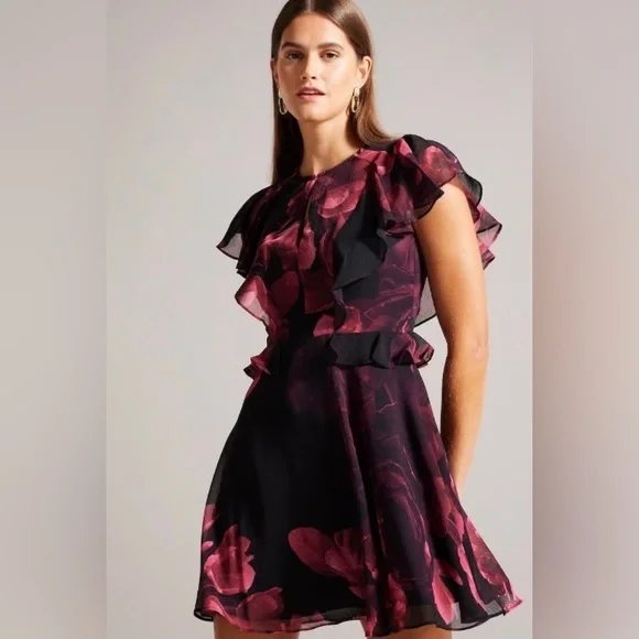 Ted Baker London Bretaah mini dress. Size Ted 1 (4 U.S.) - Picture 2 of 8